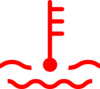 Témoin d’alerte de température du liquide de refroidissement
